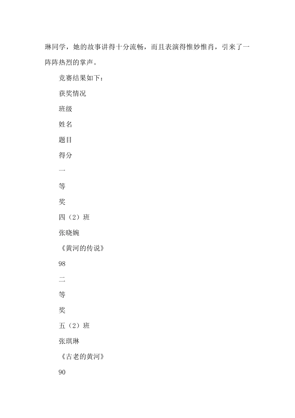 讲故事比赛活动总结_第2页