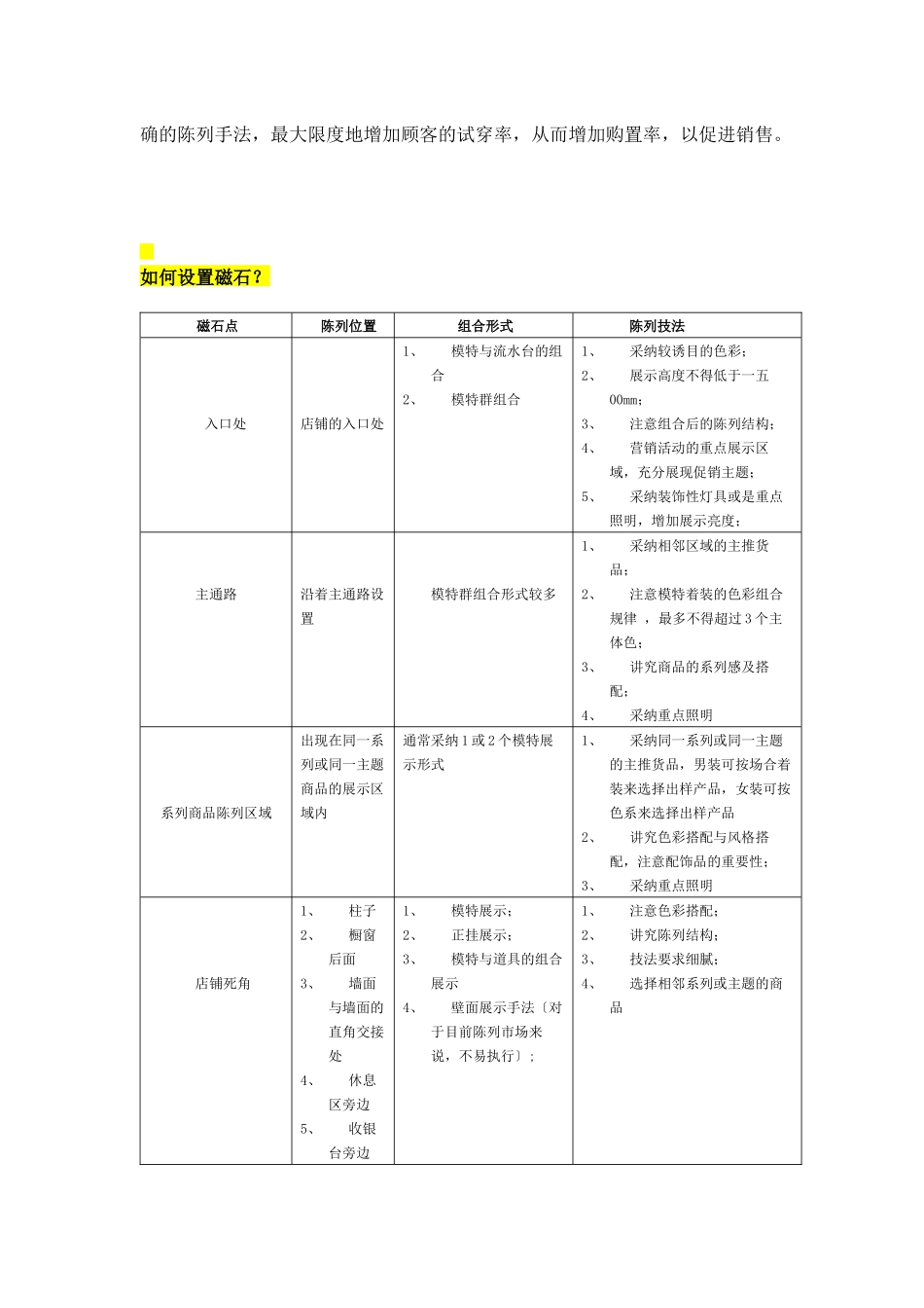 论留住顾客的店铺磁石陈列_第3页