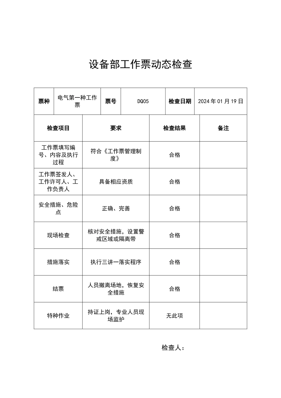 设备部工作票动态检查_第2页