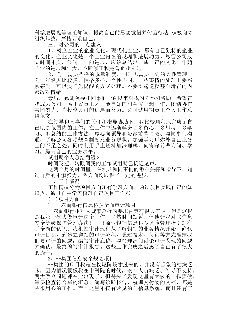 试用期个人总结简短_第2页