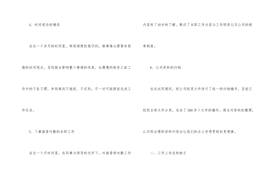 试用期工作总结模板合集四篇_第3页