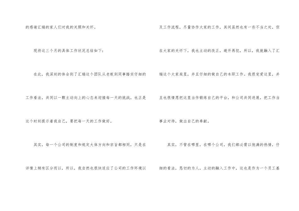试用期工作总结模板锦集9篇_第2页