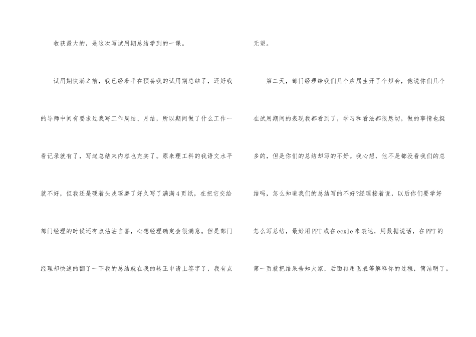 试用期工作总结模板锦集八篇_第2页