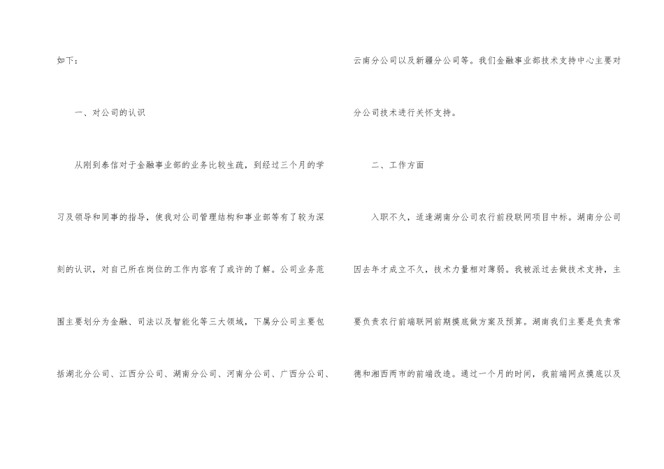 试用期工作总结模板锦集六篇_第2页