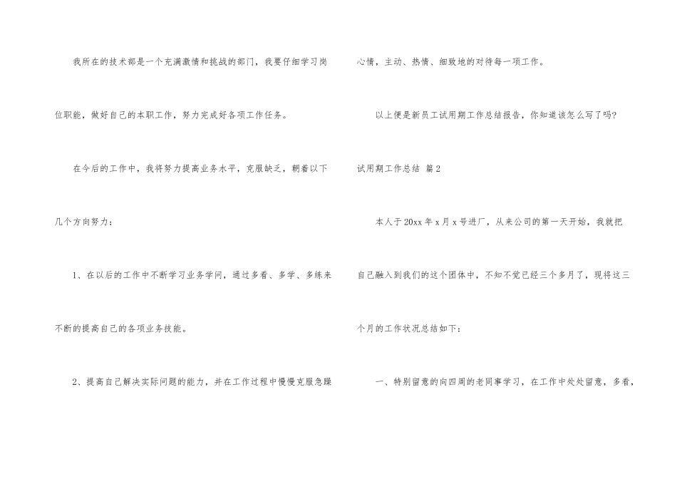 试用期工作总结模板集合5篇_第3页