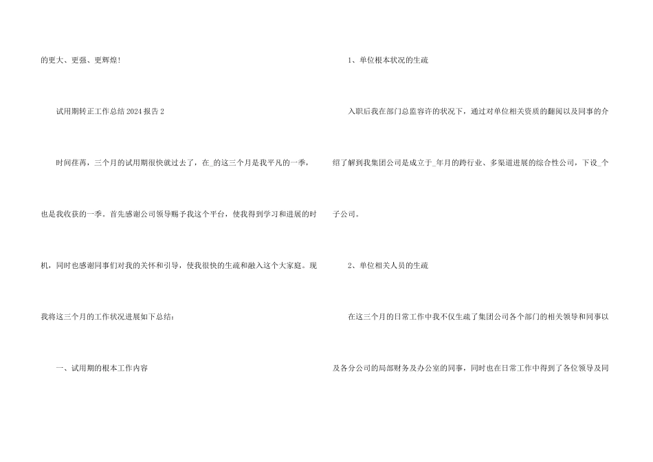试用期转正工作总结2024报告5篇_第3页