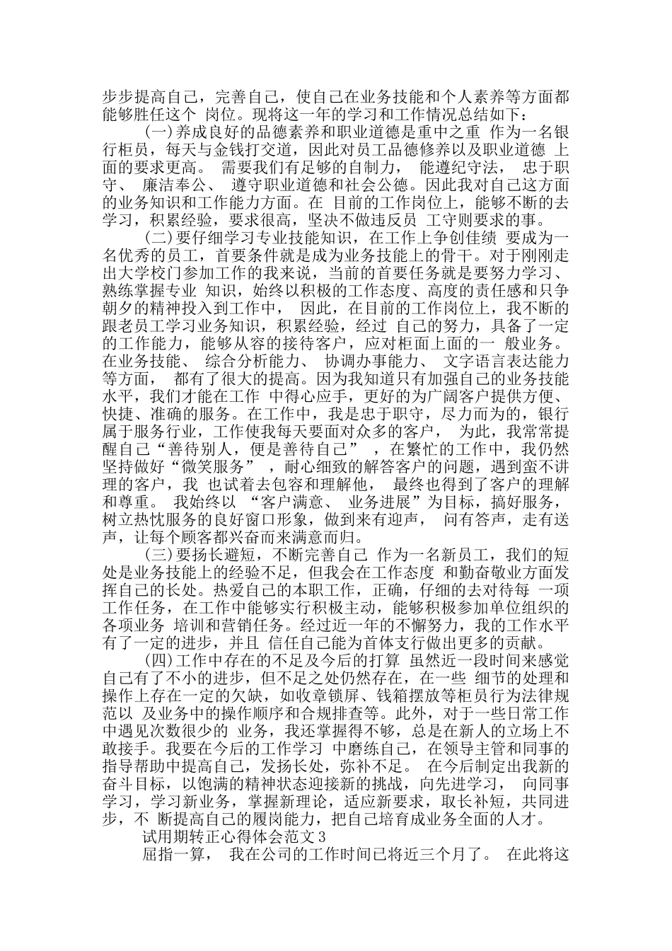 试用期转正心得体会_第3页