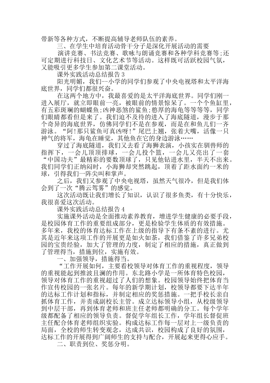 课外实践活动总结报告_第3页