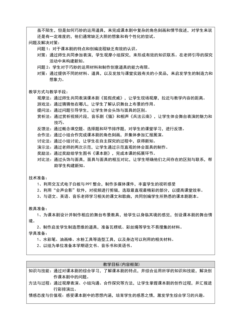 课本剧教学设计_第2页