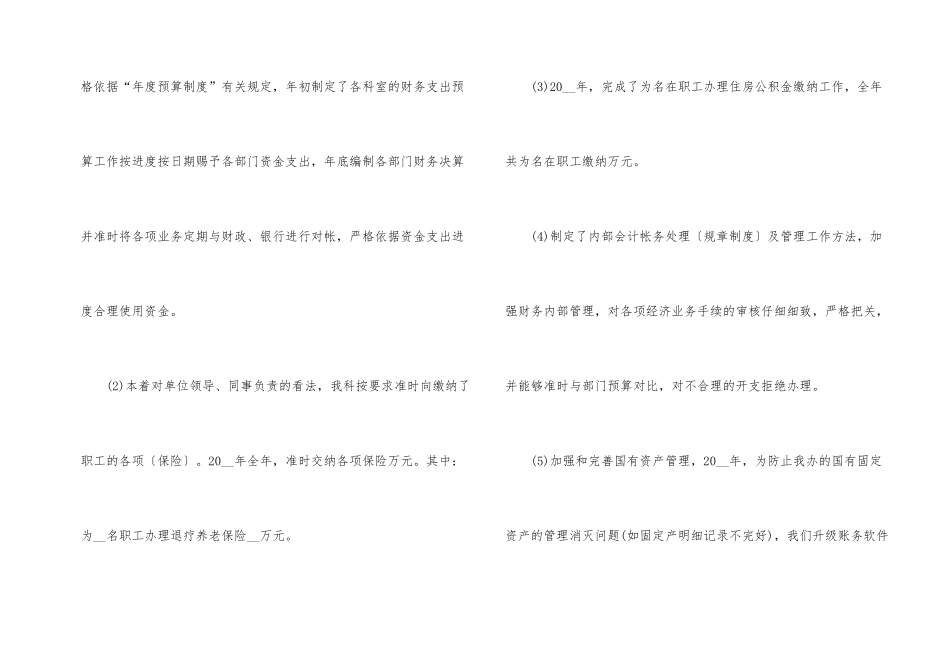 财务会计个人年终工作总结2024年_第2页