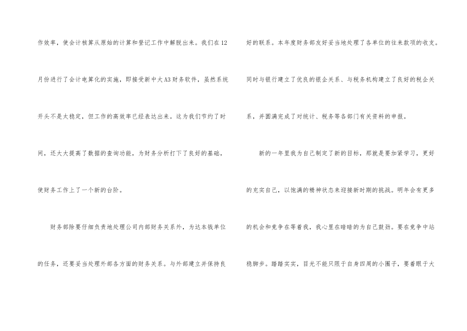 财务会计工作总结范本_第3页
