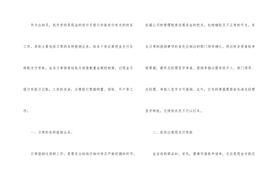 财务出纳年终工作总结4篇_第2页