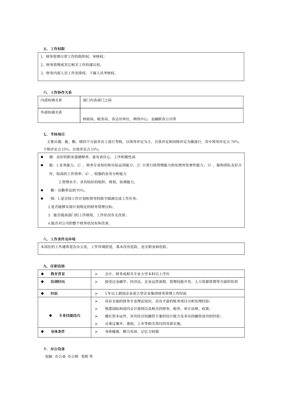 财务经理绩效指标_第2页