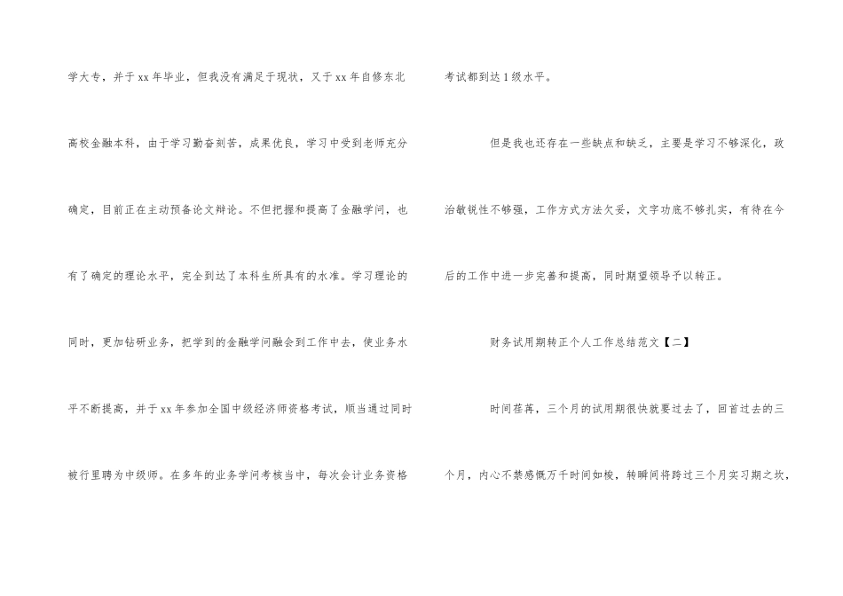 财务试用期转正个人工作总结-1_第3页