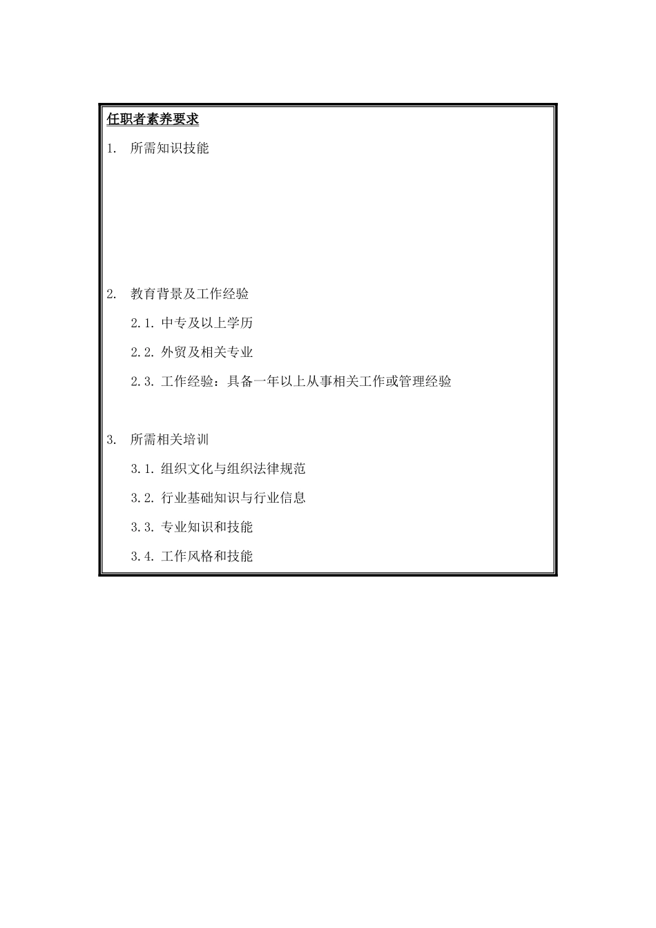 货源员岗位说明书_第3页