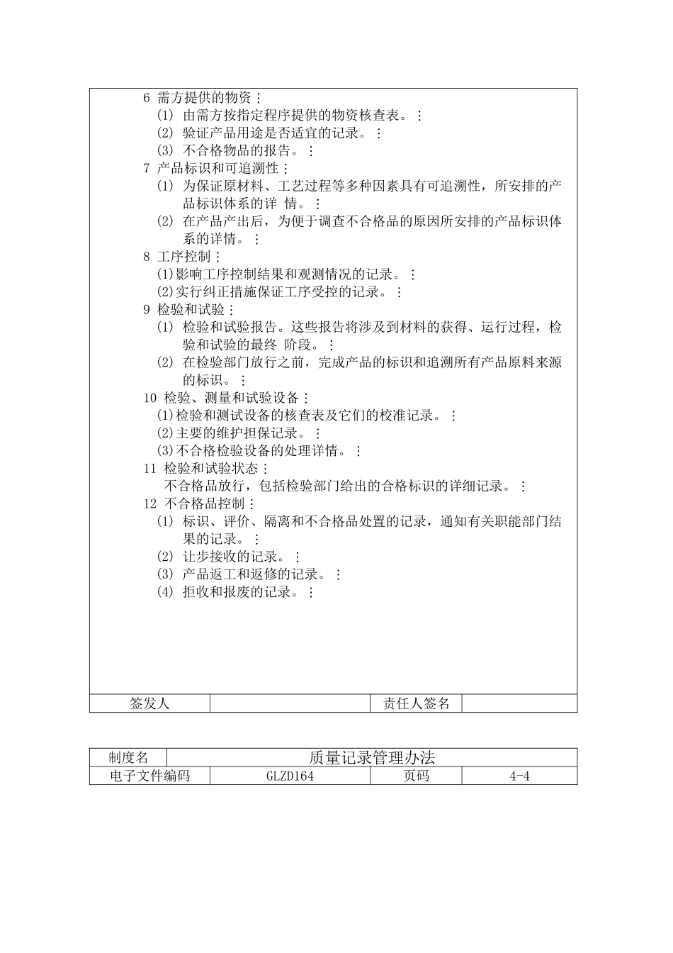 质量记录管理办法_第3页