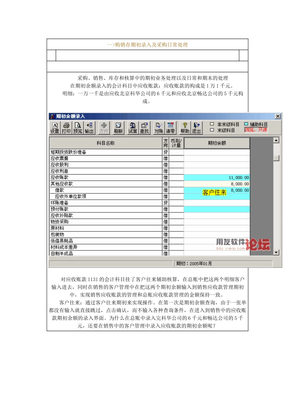 购销存期初录入及采购日常处1_第1页