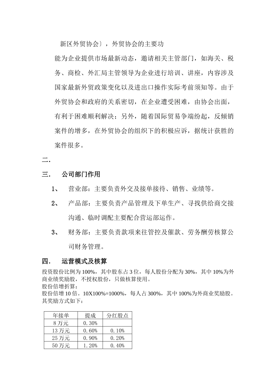 贸易公司商业企划书_第3页