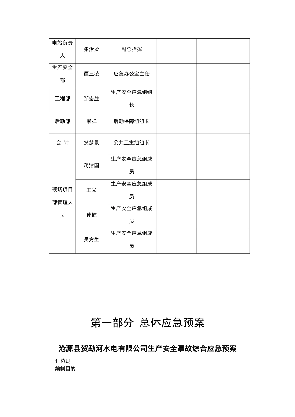 贺勐河水电站生产安全事故应急救援预案_第3页