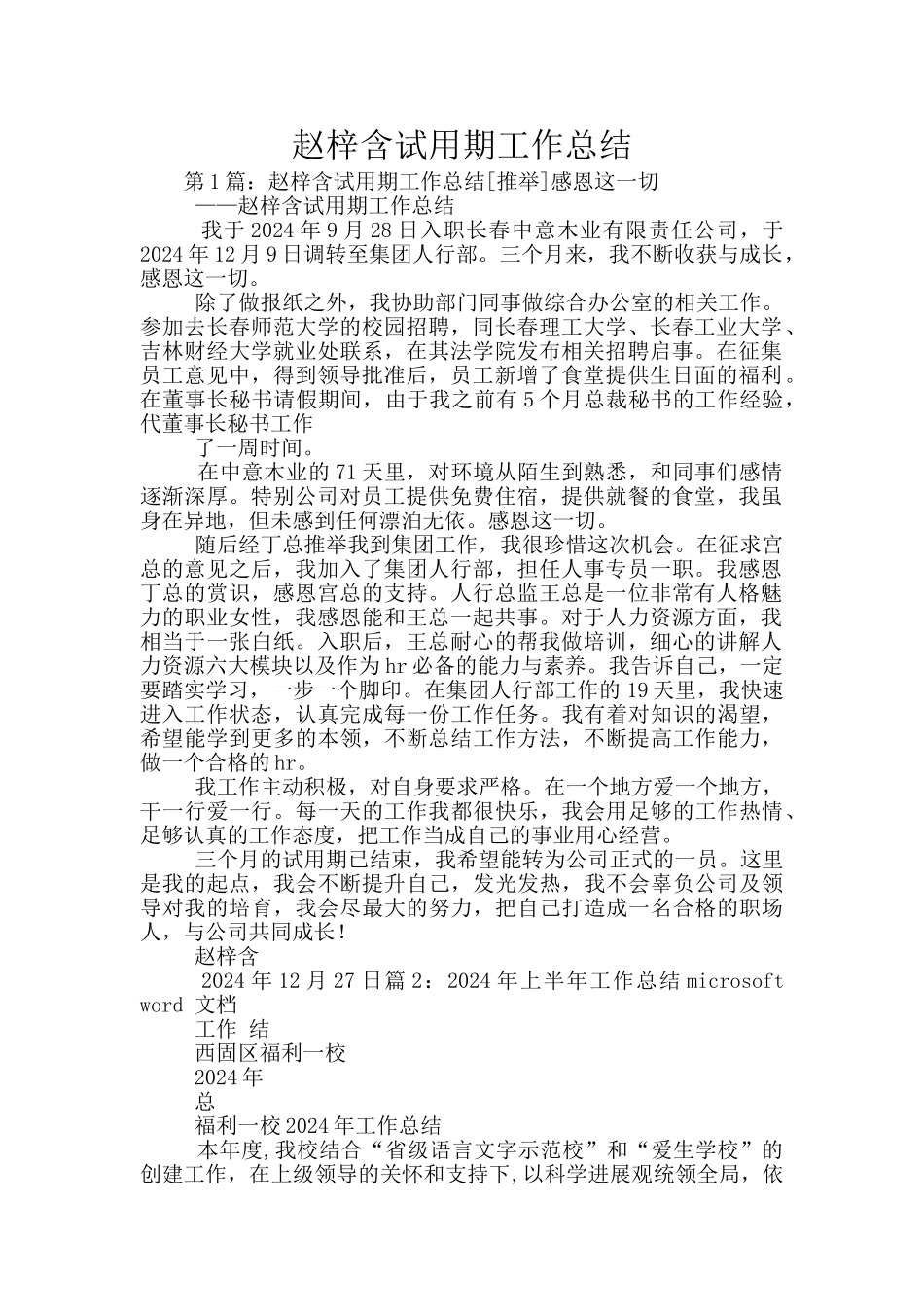 赵梓含试用期工作总结_第1页