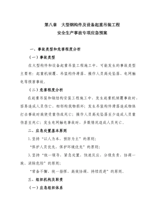 起重吊装专项应急预案