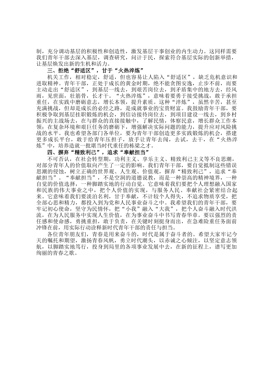 在2025年青年干部座谈会上的讲话_第2页