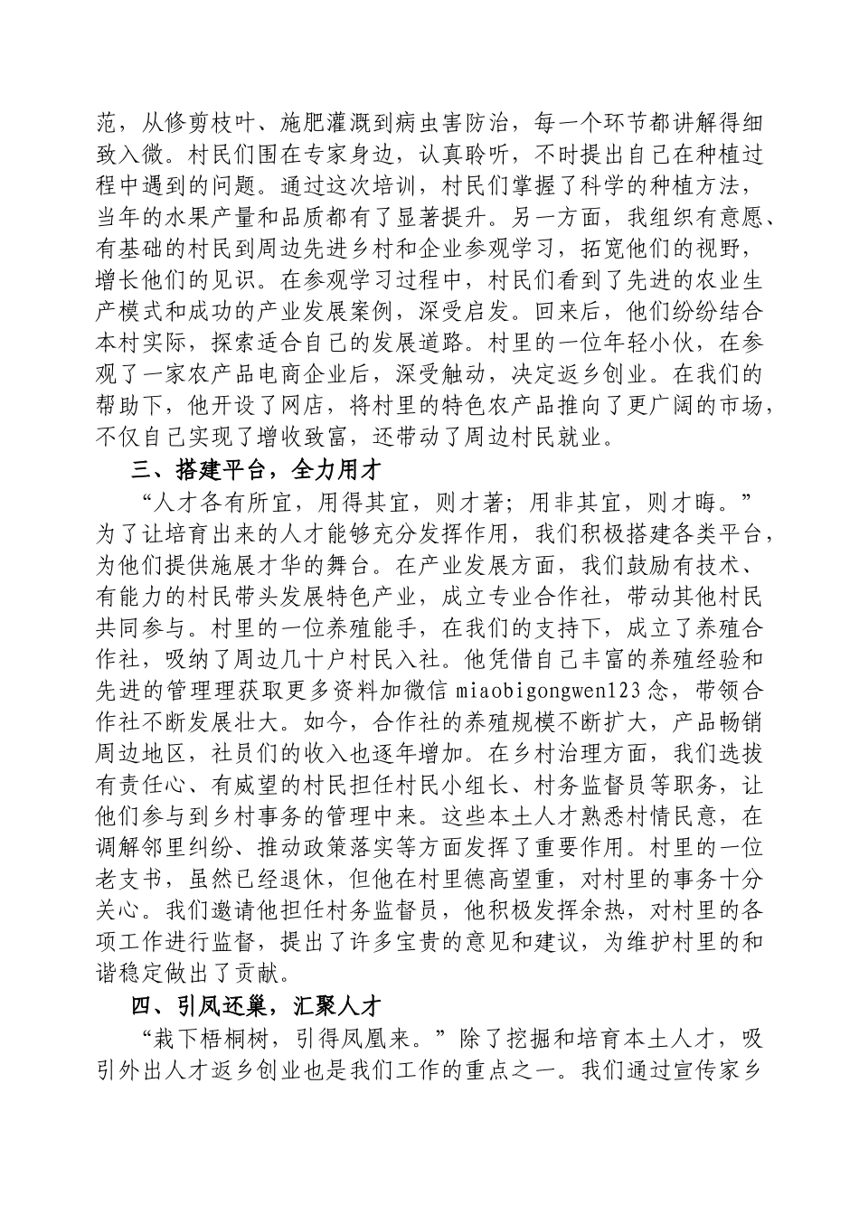 在帮扶人才工作座谈会上的发言：驻村践初心，帮扶启新程_第2页