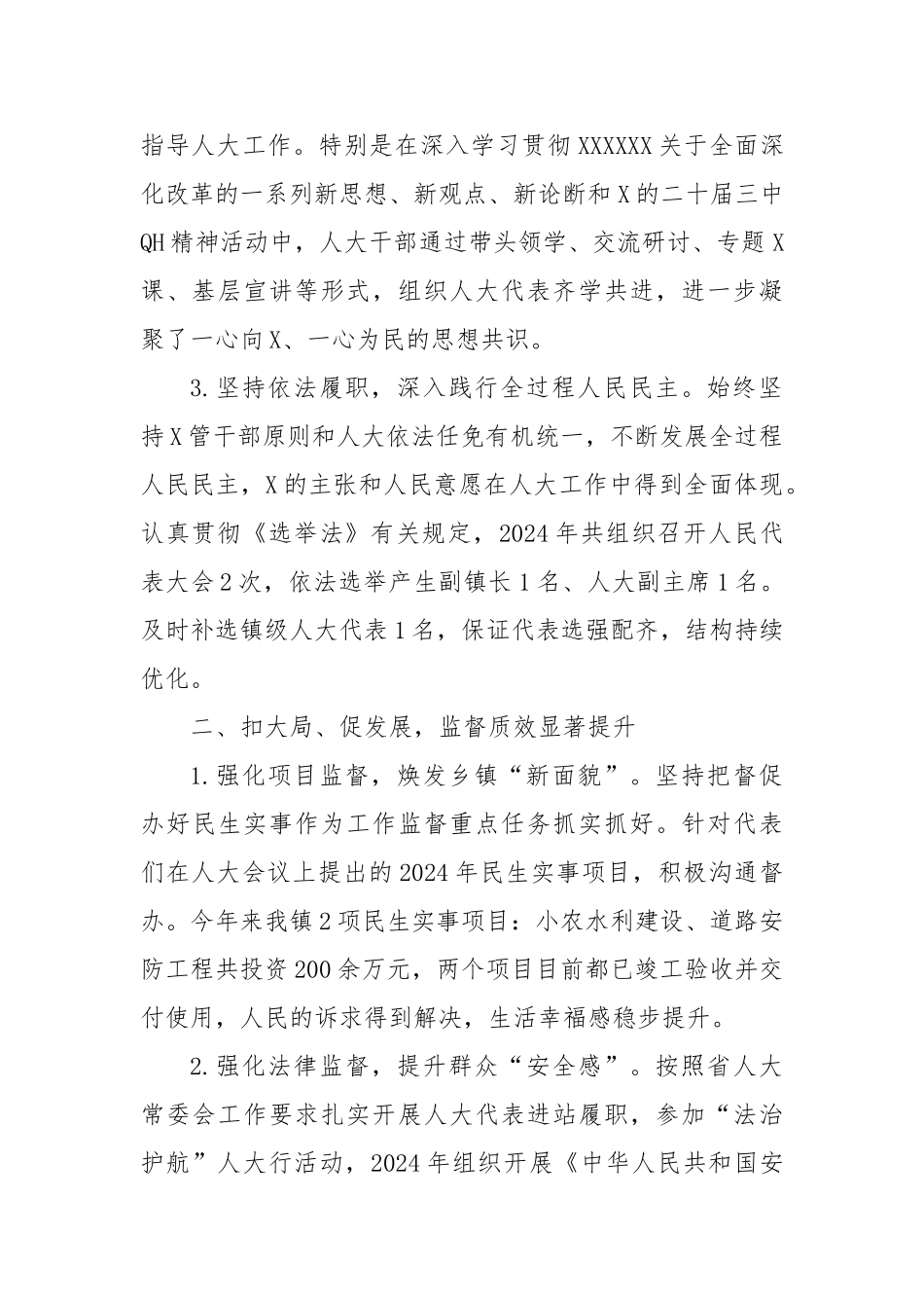镇人大2024年工作总结_第2页