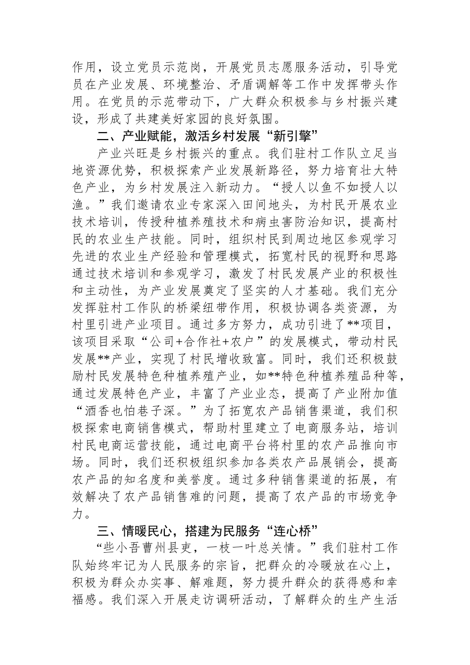 驻村工作队述职报告_第2页