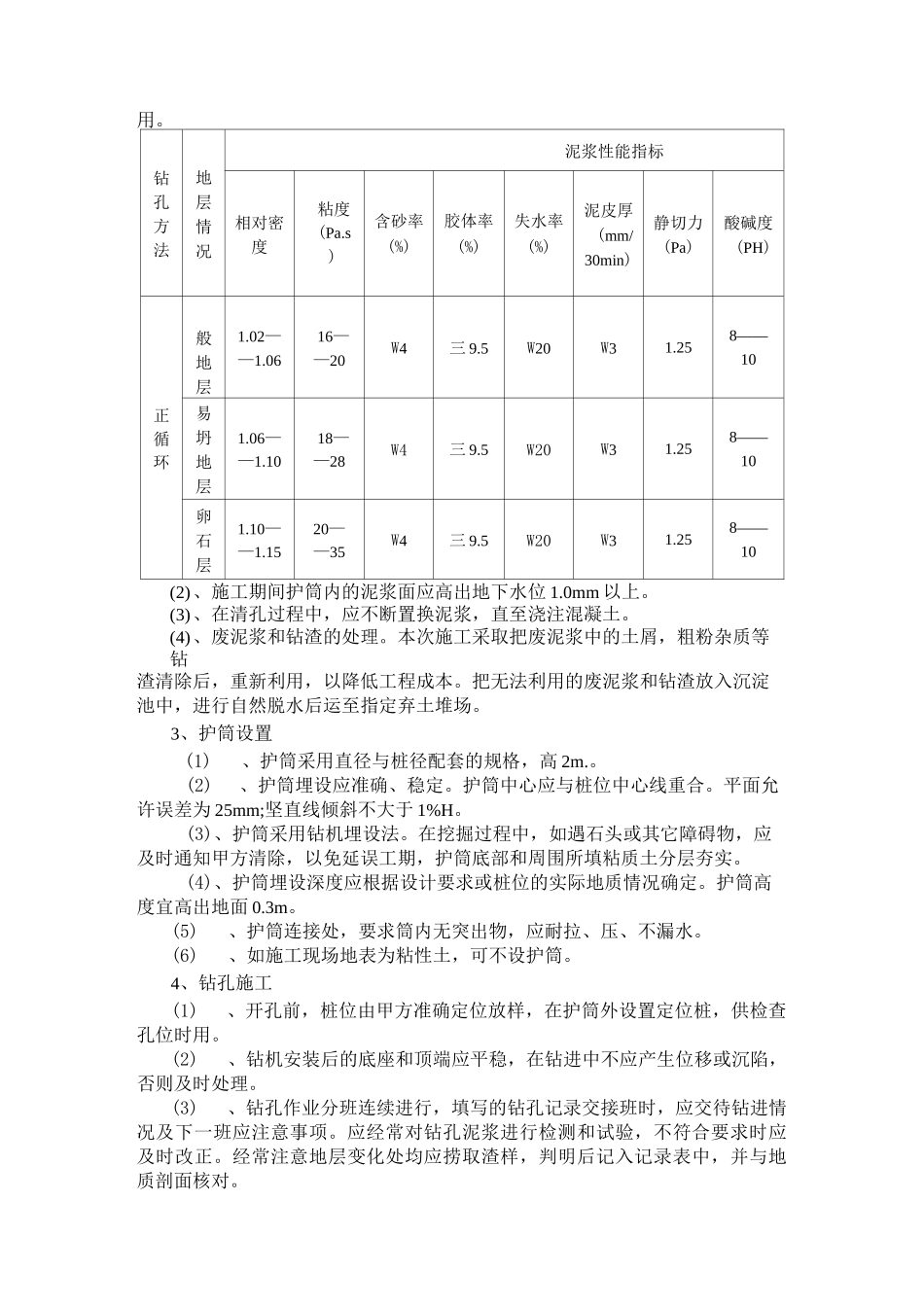 (完整版)泥浆护壁钻孔灌注桩施工方案_第2页