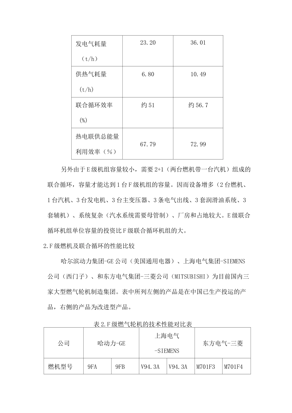 E级燃机与F级燃机的比较_第2页