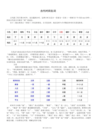 古代计时方法