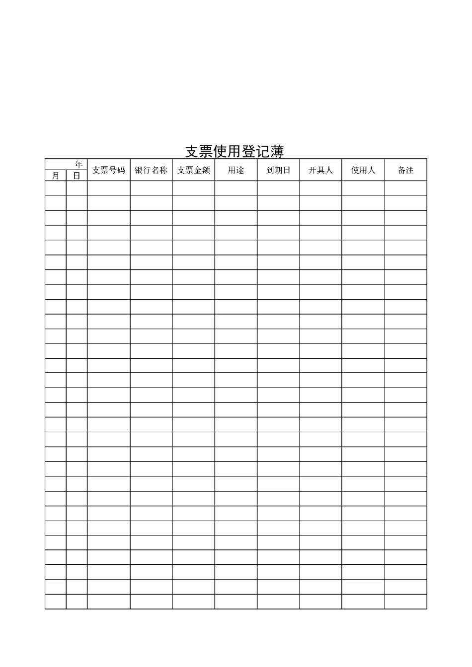 各种财务表格_第3页