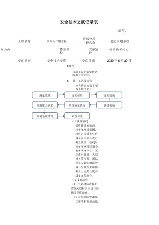 消防水炮系统安全技术交底