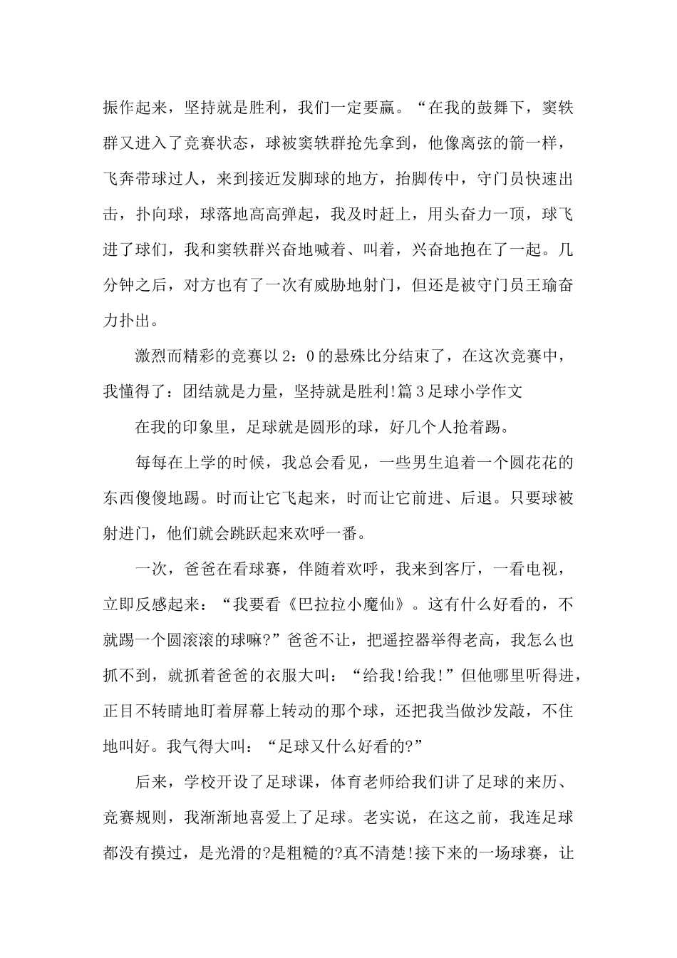 足球小学作文_第3页