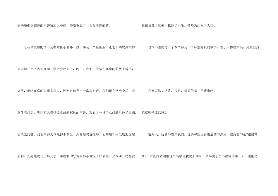 跑猪噜噜读后感_第3页