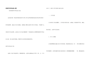 软件年终总结4篇