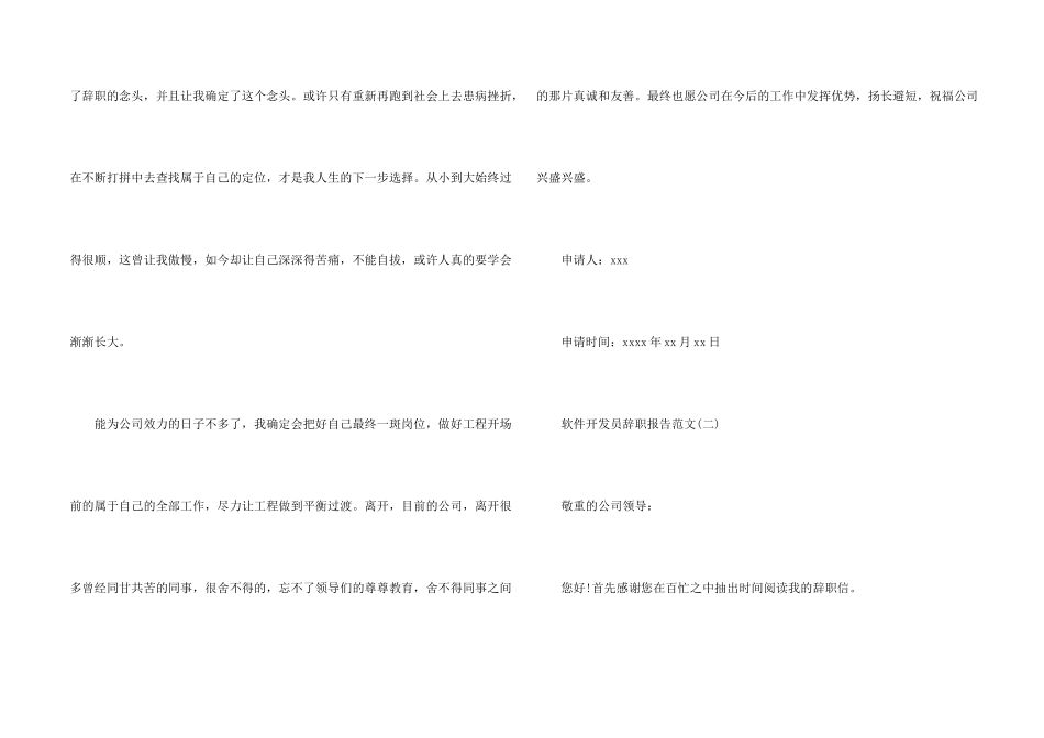软件开发员辞职报告_第2页