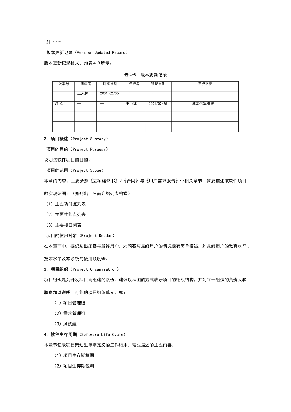 软件开发计划书模板_第2页