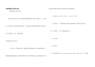 软件测试实习报告六篇