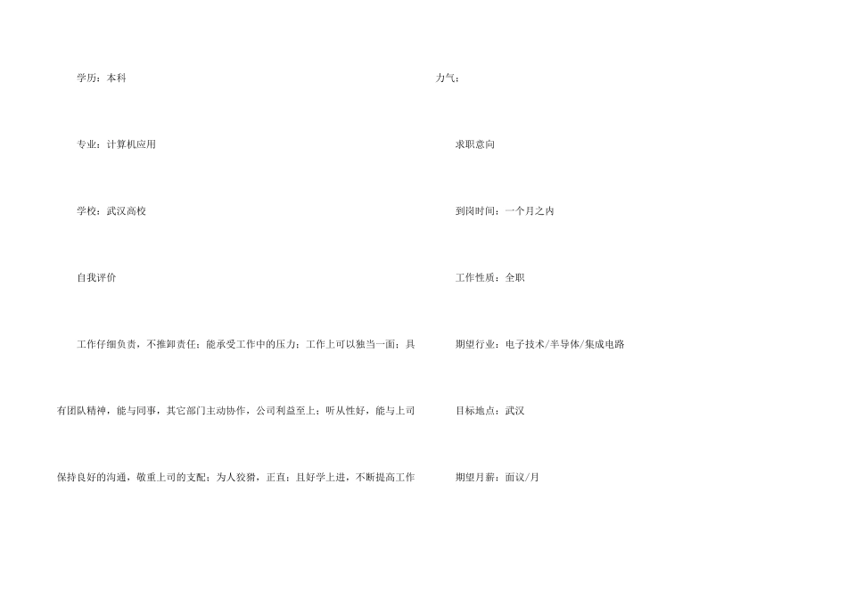 软件程序员简历模板_第2页