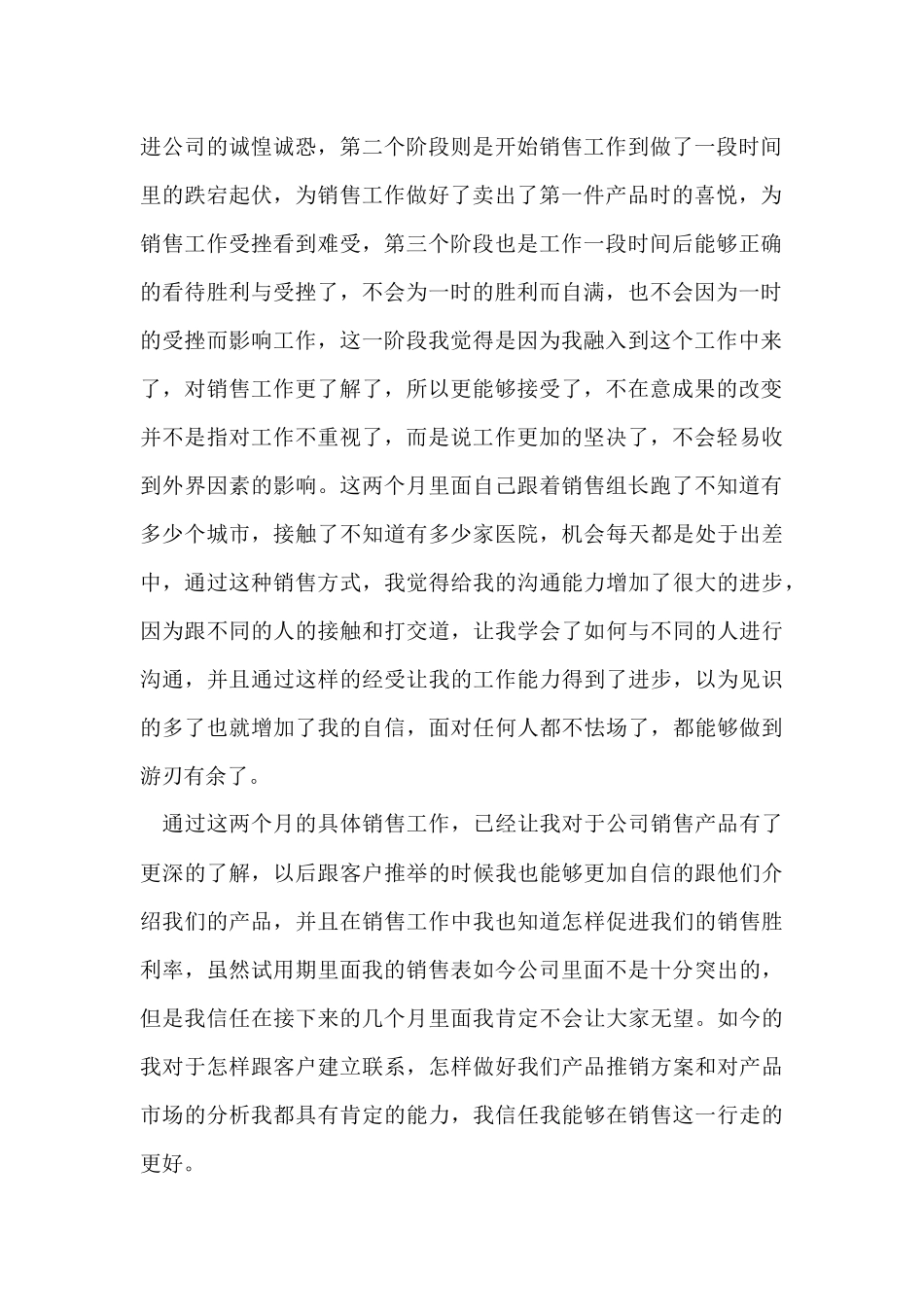 软件销售试用期工作总结_第2页