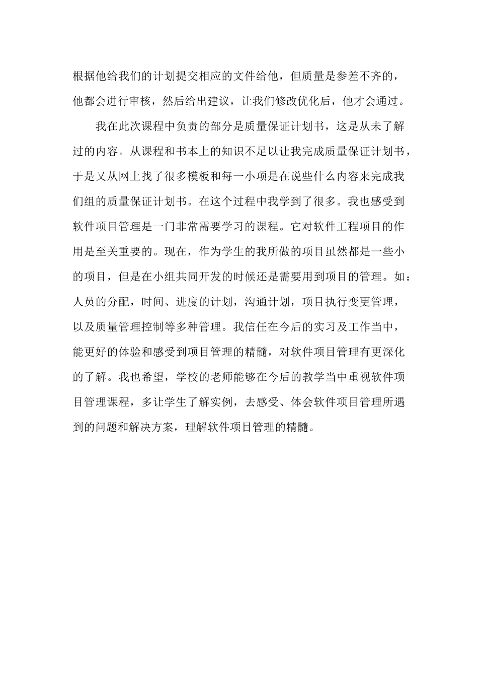 软件项目管理工作总结_第2页