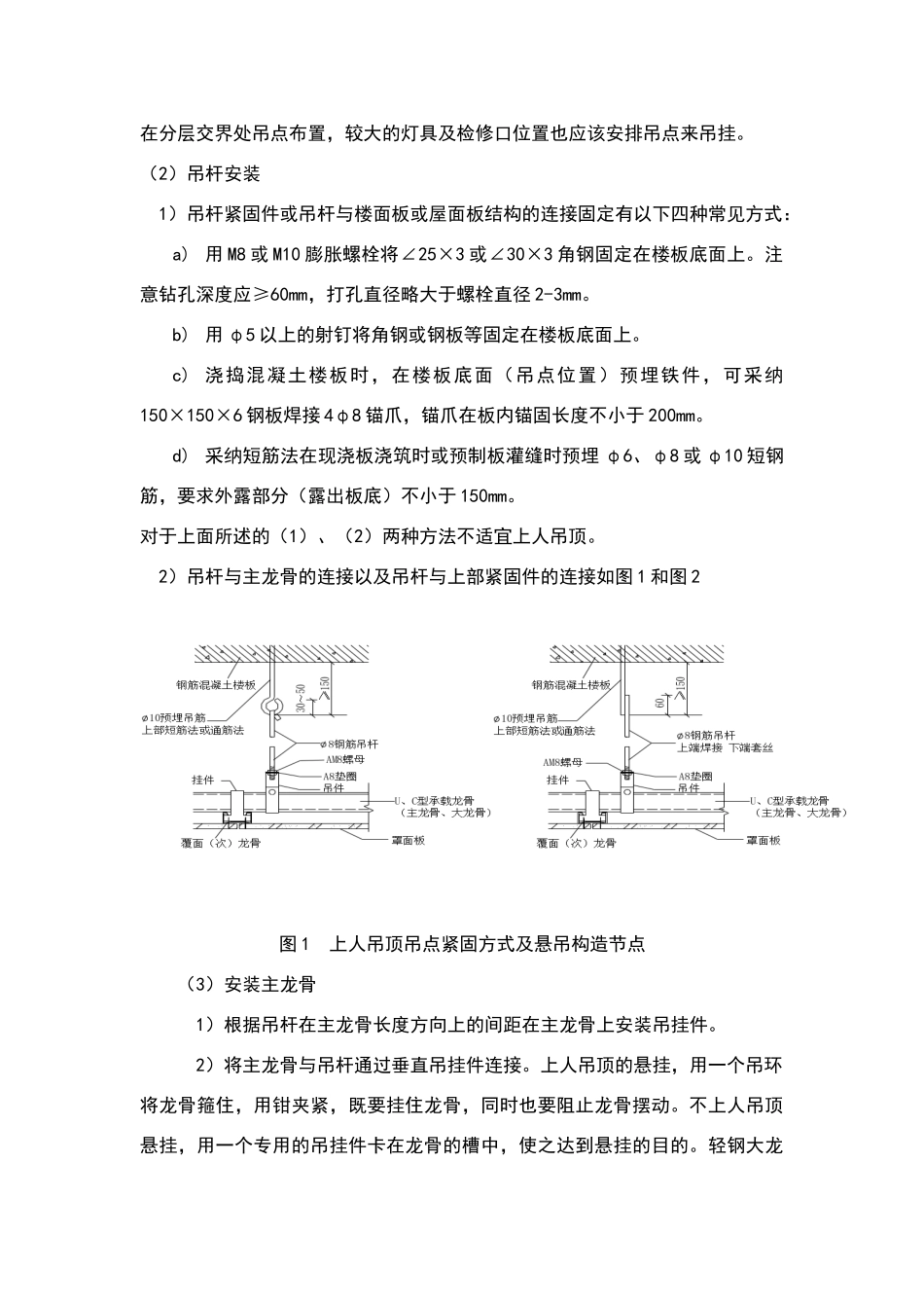 轻钢龙骨石膏板吊顶专项施工方案_第2页