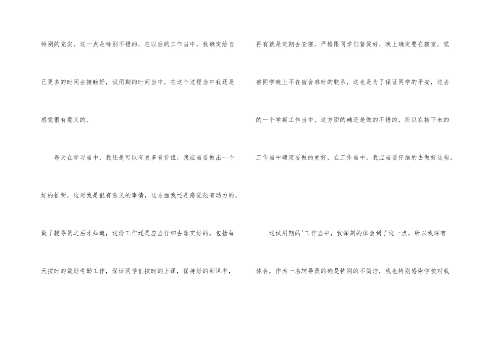 辅导员试用期工作小结_第2页