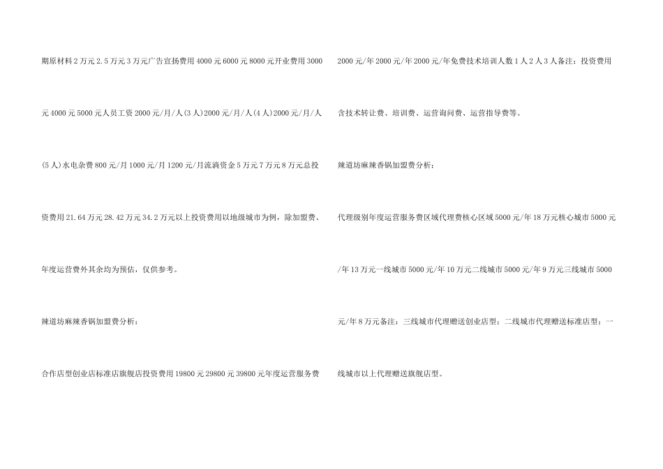 辣道坊麻辣香锅加盟费是多少？只需21.64万元即可成功加盟!_第3页