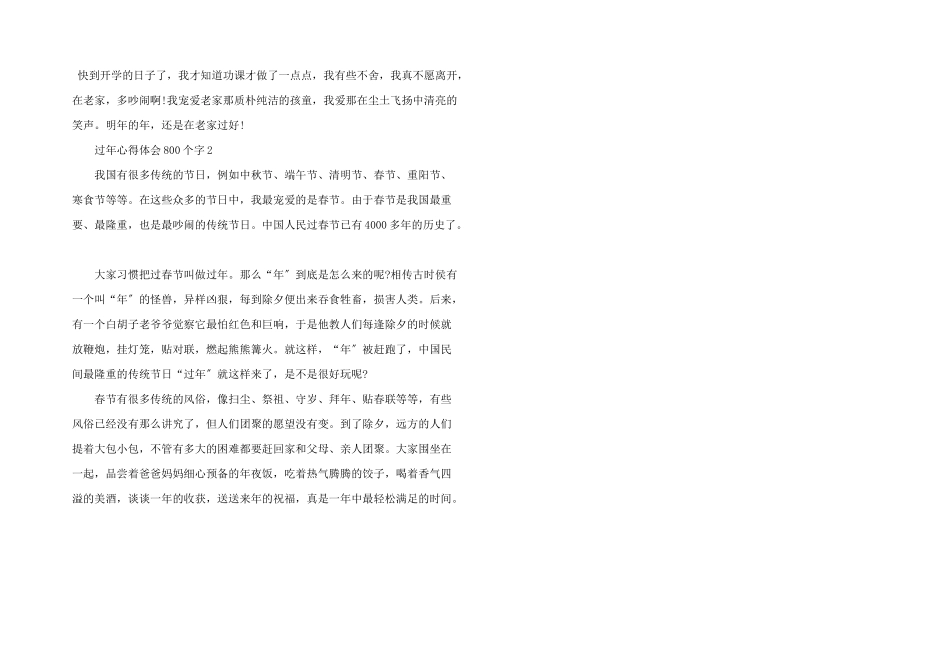 过年心得体会800个字5篇_第3页