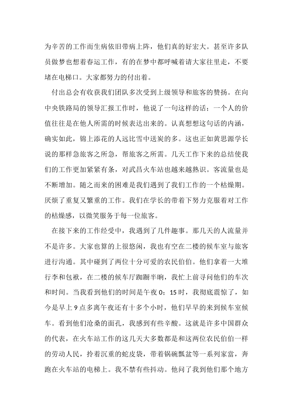 过年的志愿活动总结_第3页