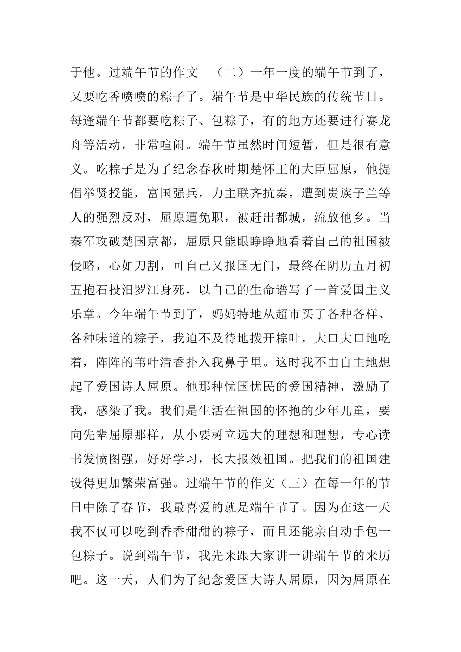 过端午节的作文_第2页