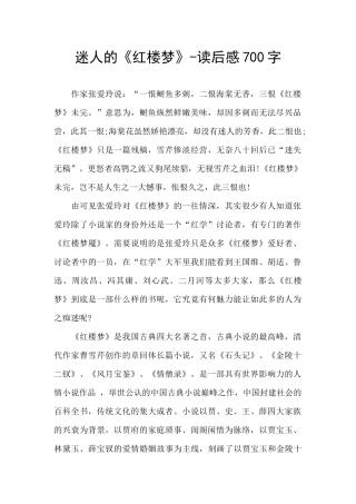 迷人的《红楼梦》